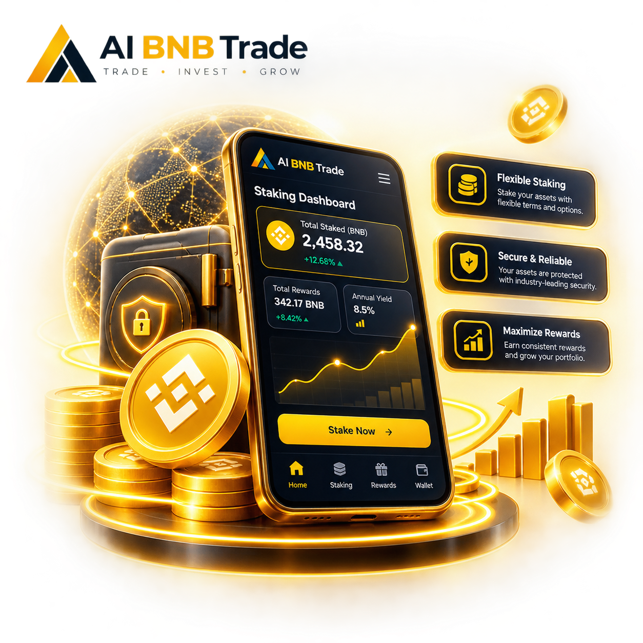AI BNB Trade staking ecosystem