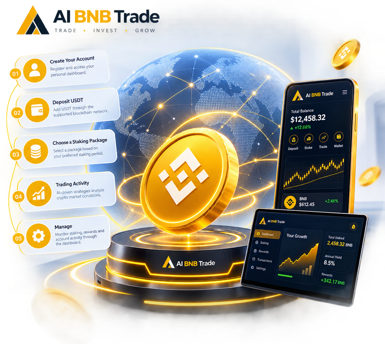 AI BNB Trade trading dashboard